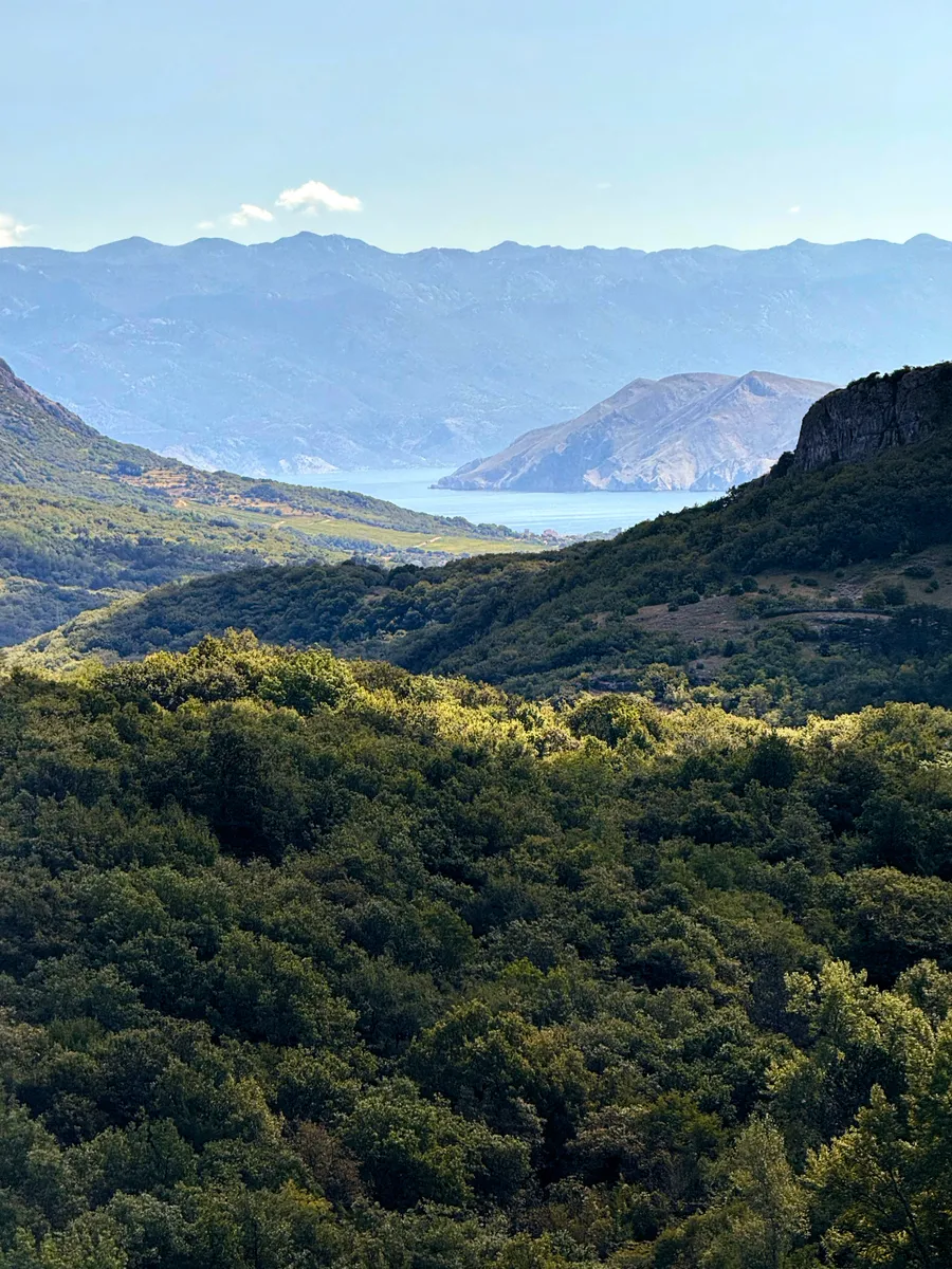 View of Baška valley