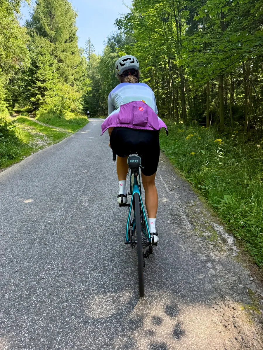 Dolna część podjazdu na Modre Sedlo