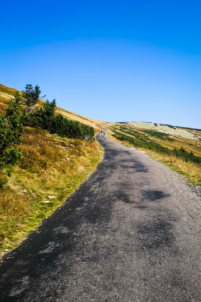 Last meters of a Modre Sedlo uphill