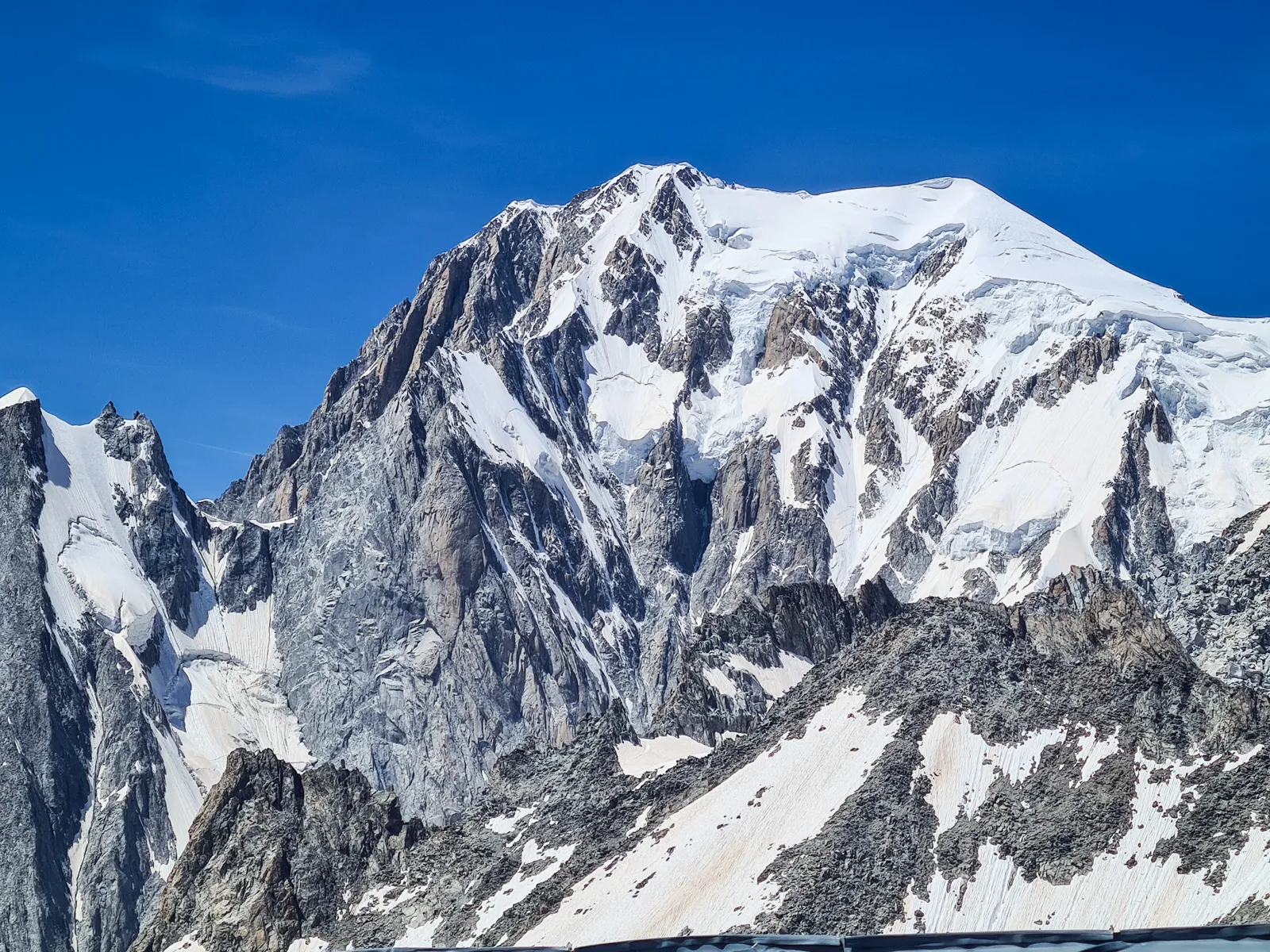 Mont Blanc z Punta Helbronner