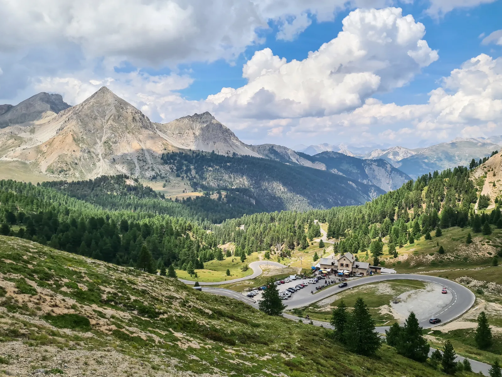 View from the pass at Refuge Napoleon