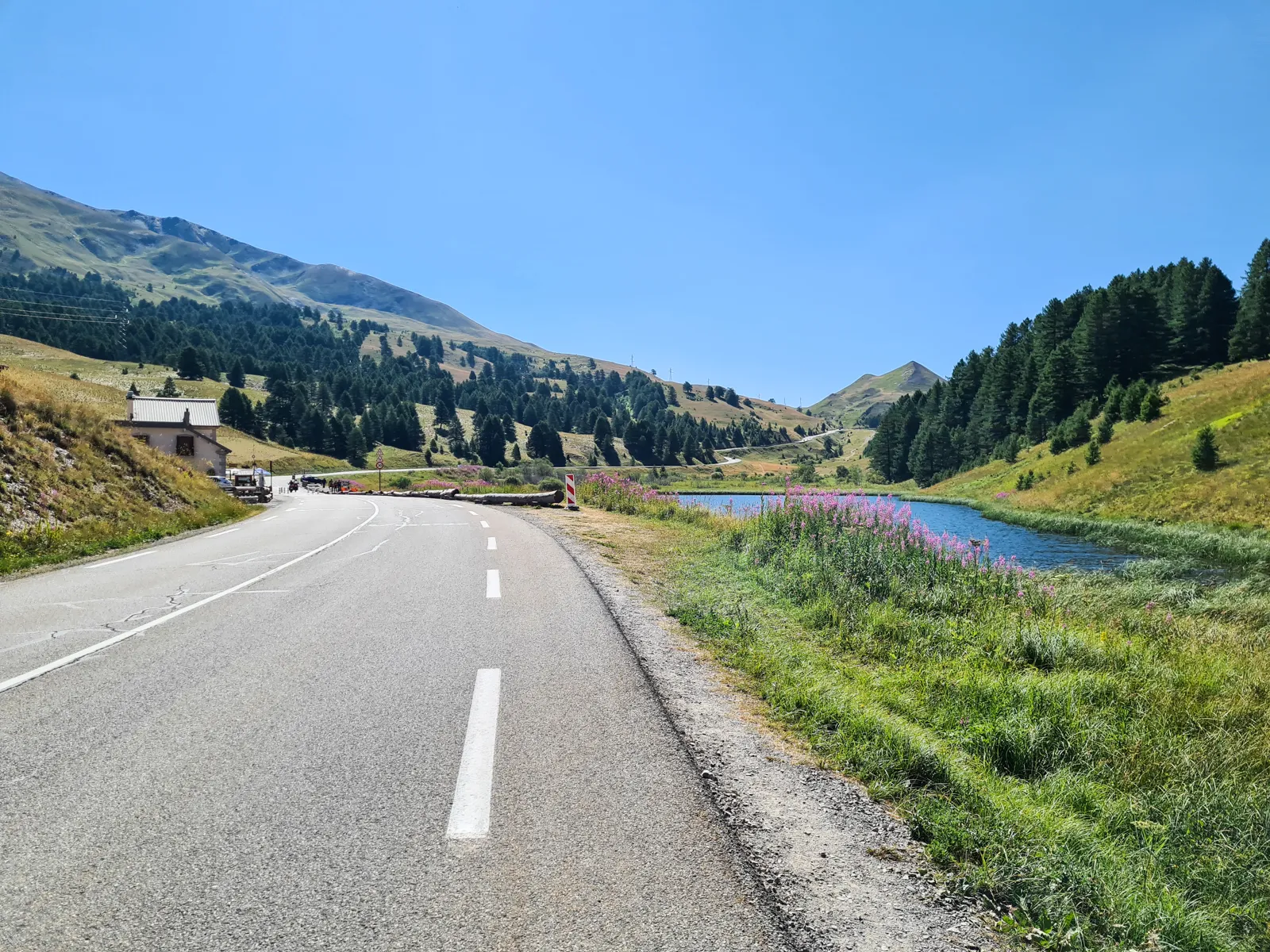 Idyllic landscape not far from the pass