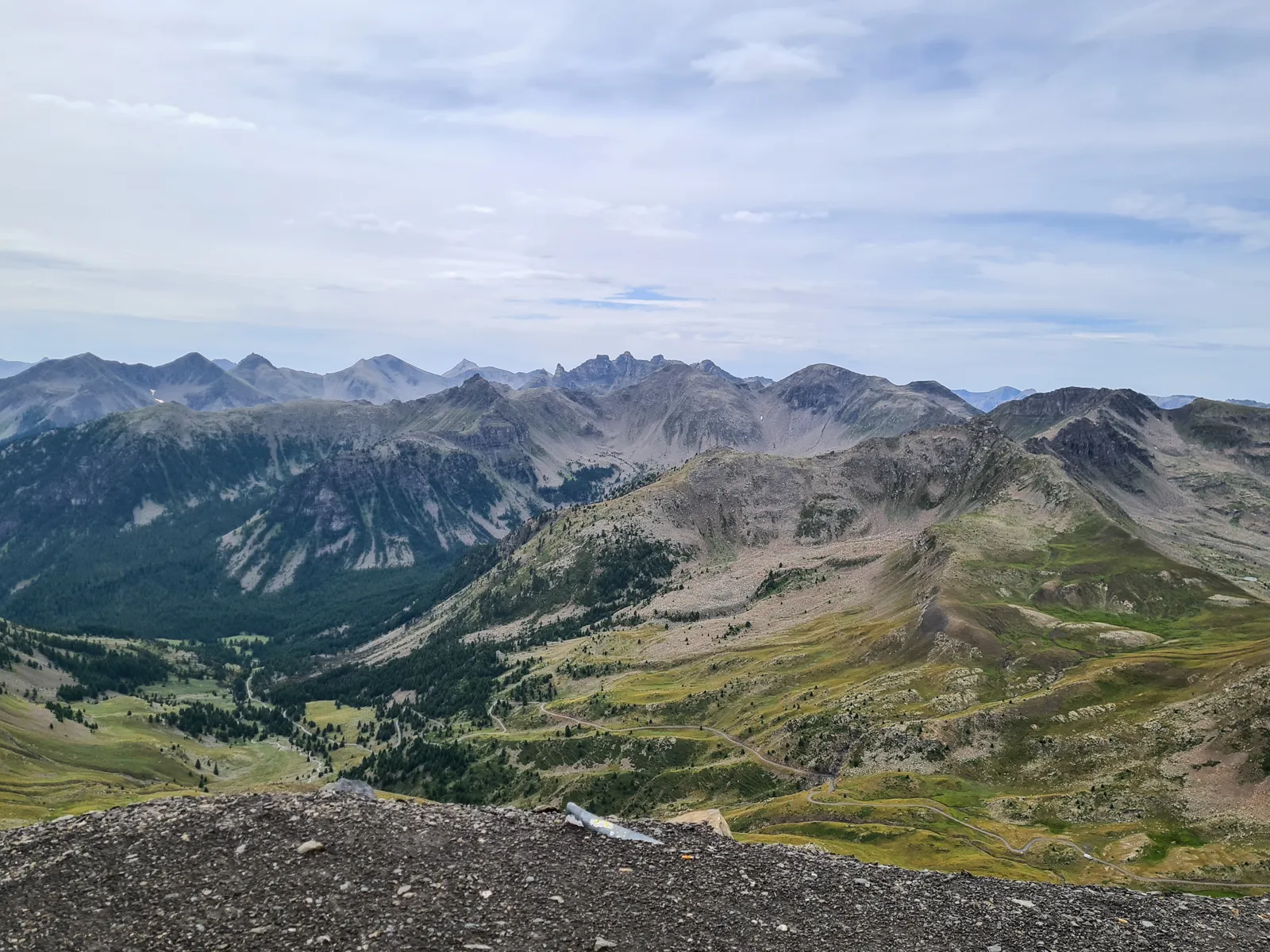 Widok z Cime de la Bonette