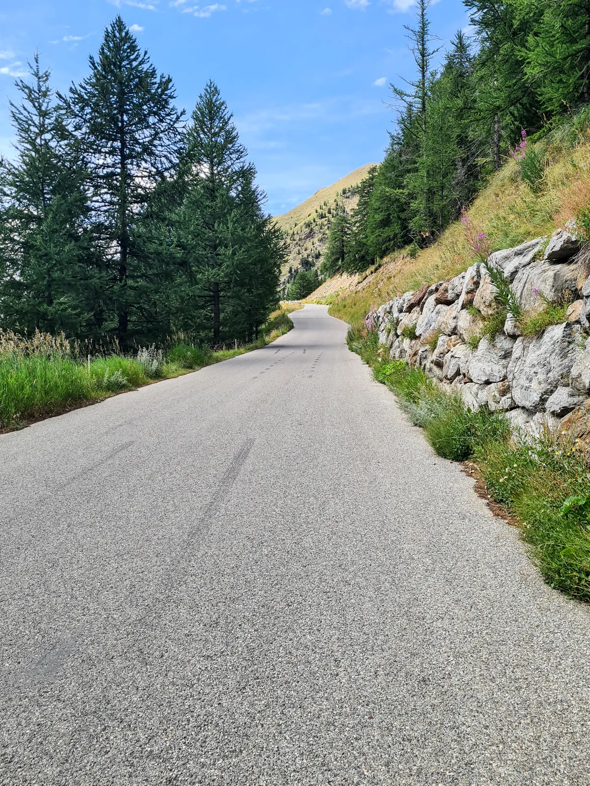 Podjazd do Col de la Lombarde